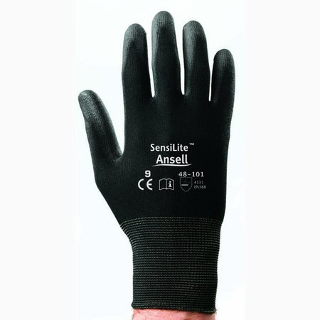 Ansell Solvex 13", 11Mil Green Unsupported (Unflocked), Nitrile Rubber Glove, Sandpatch Grip, Straight 48-101-9